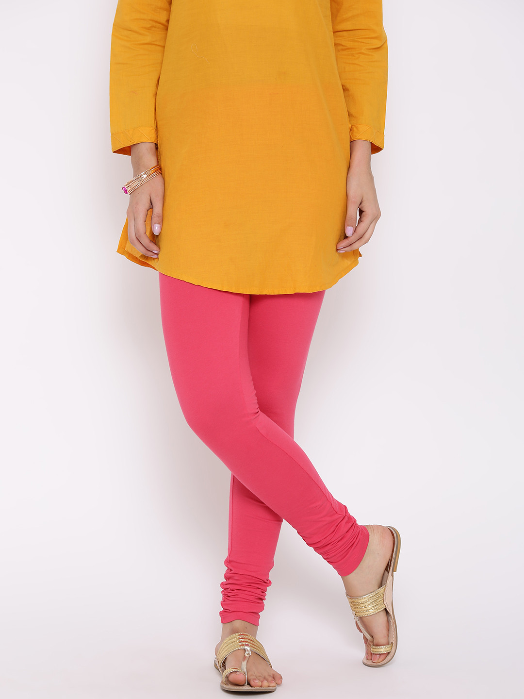 Buy Aurelia Pink Churidar Leggings Leggings for Women 1141091 Myntra