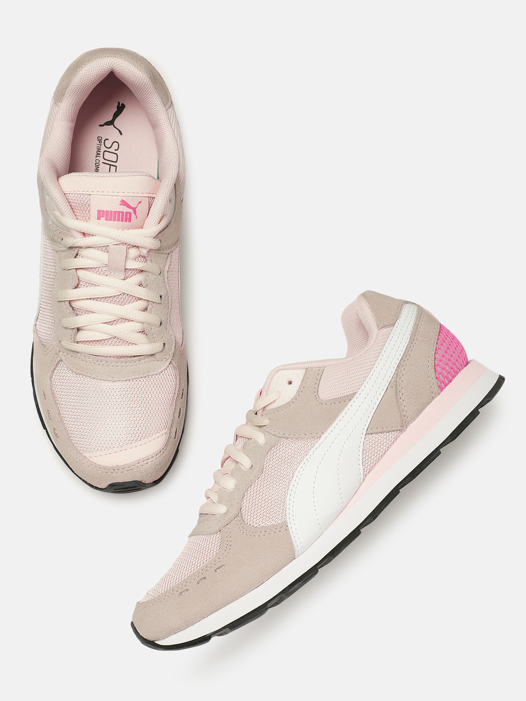 Buy Puma Women Pink & White Vista Sneakers - Casual Shoes for Women