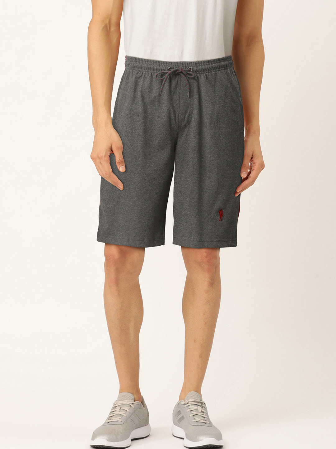 Buy Jockey Men Charcoal Grey Solid Sports Shorts Shorts for Men