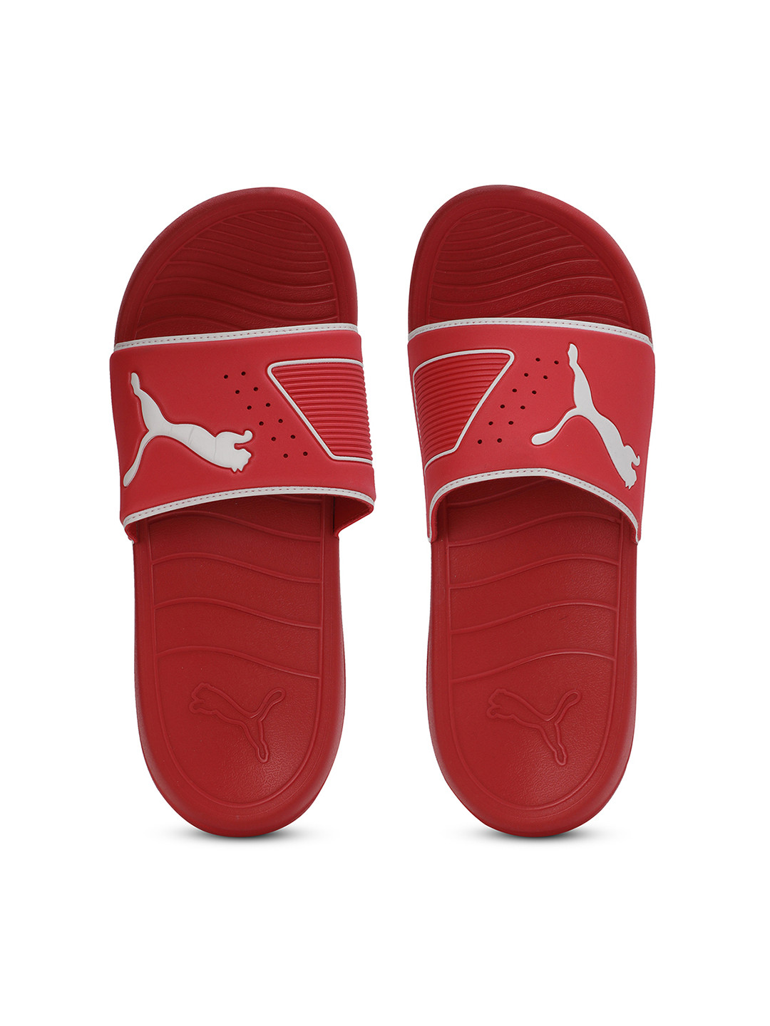 puma sliders red