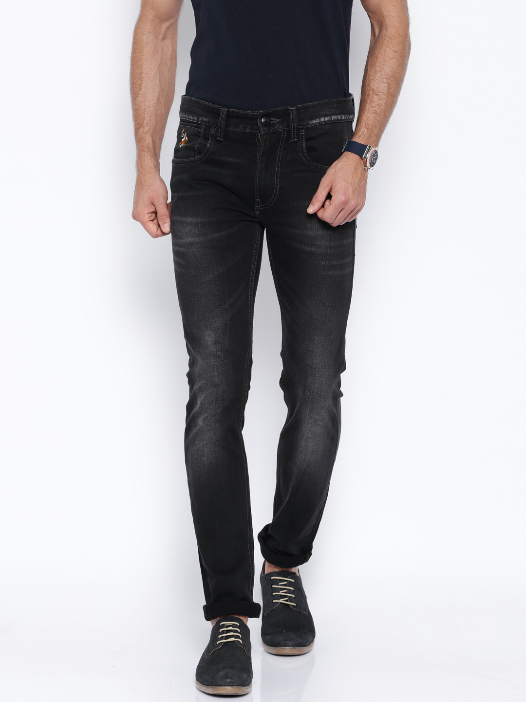 Buy U.S. Polo Assn. Denim Co. Charcoal Grey Regallo Skinny Jeans