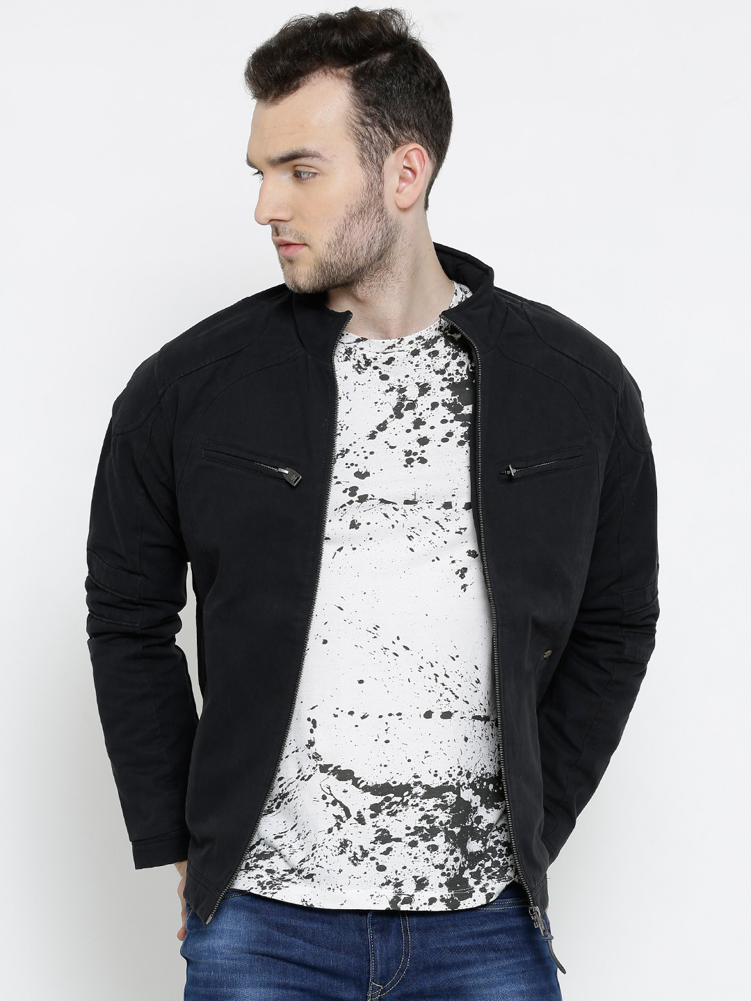 Buy Numero Uno Black Jacket Jackets for Men 1142831 Myntra