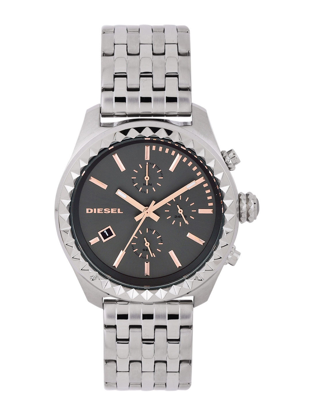 Buy DIESEL Women Chronograph Gunmetal Toned Dial Watch DZ5487 Watches