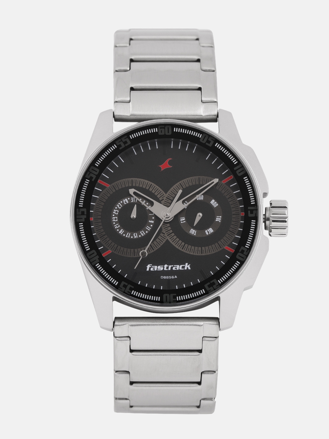 fastrack dual time analog watch
