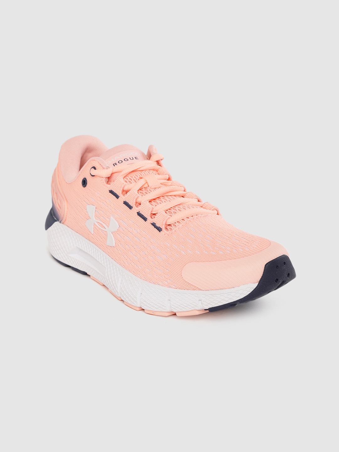 Buy UNDER ARMOUR Women Coral Pink Woven Design Charged Rogue 2 Running