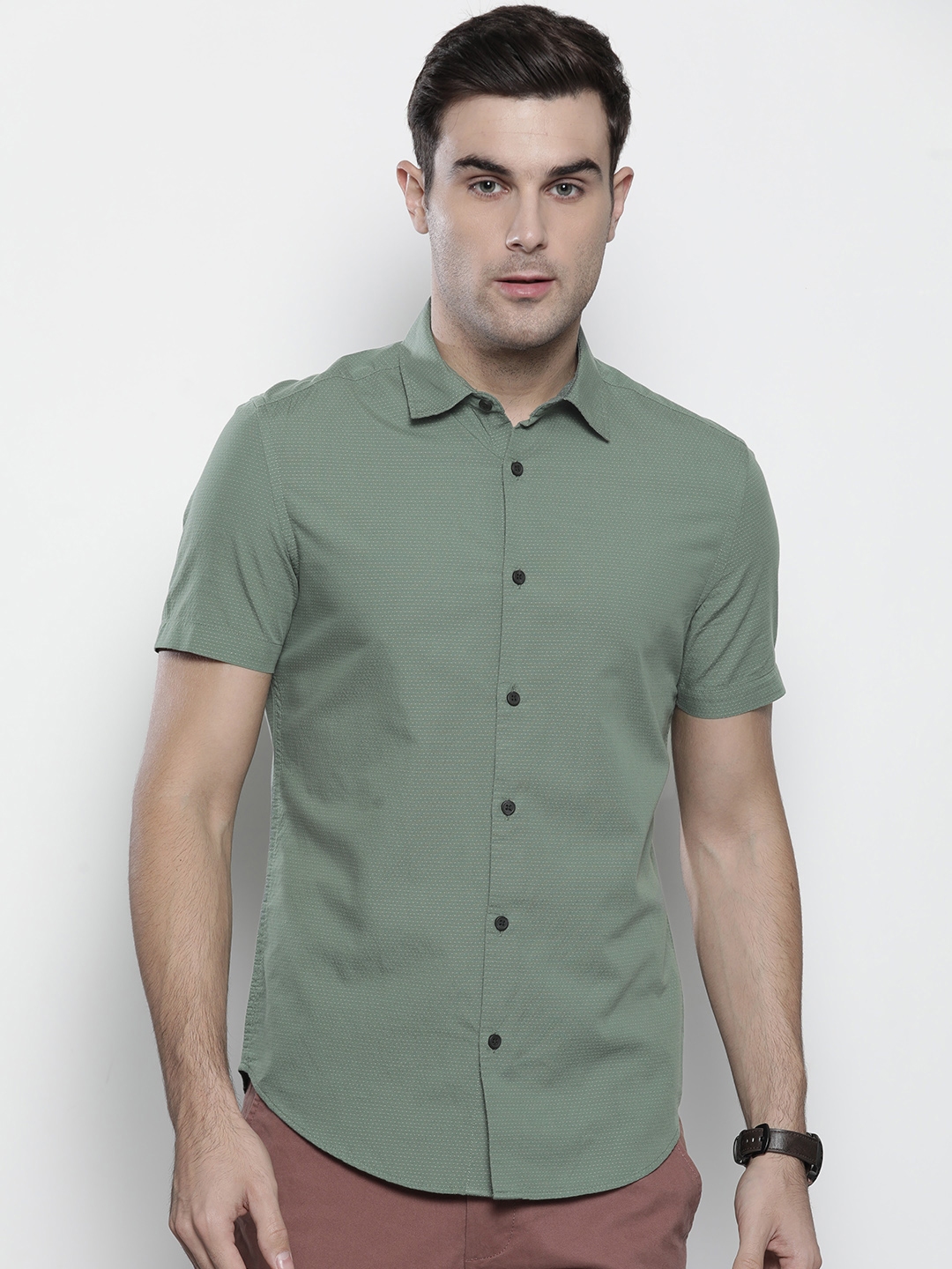 marks and spencer green t shirt