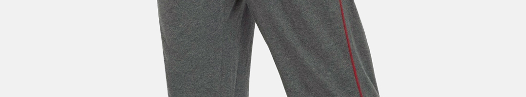 Buy Jockey Men Charcoal Grey Solid Straight Fit Track Pants - Track ...