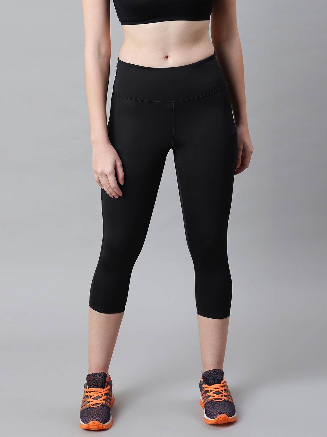 Buy Marks & Spencer Women Black Solid Cropped Tights Tights for Women