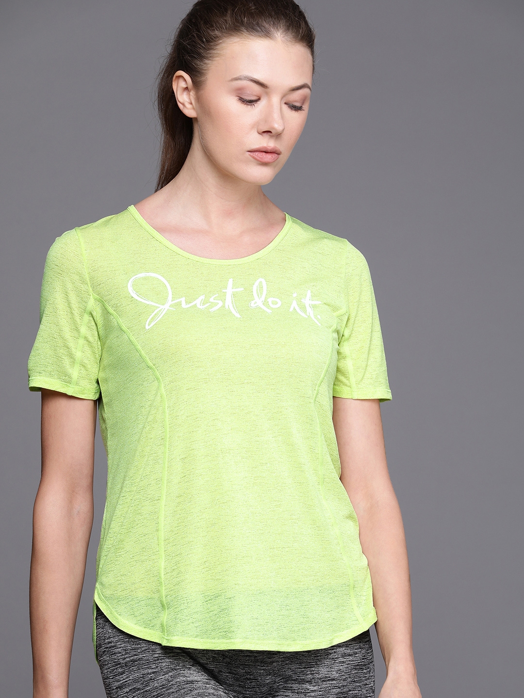 orange and lime green nike shirt