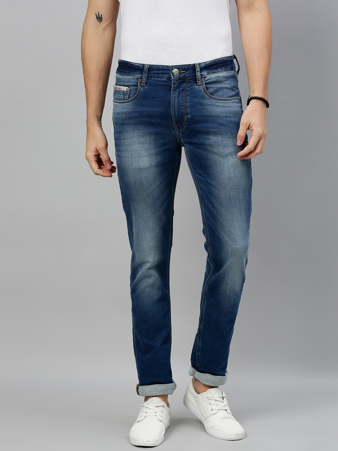 Buy U.S. Polo Assn. Denim Co. Men Blue Regallo Skinny Fit Mid Rise