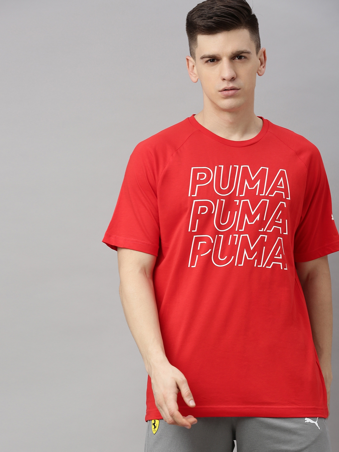 red puma tshirt