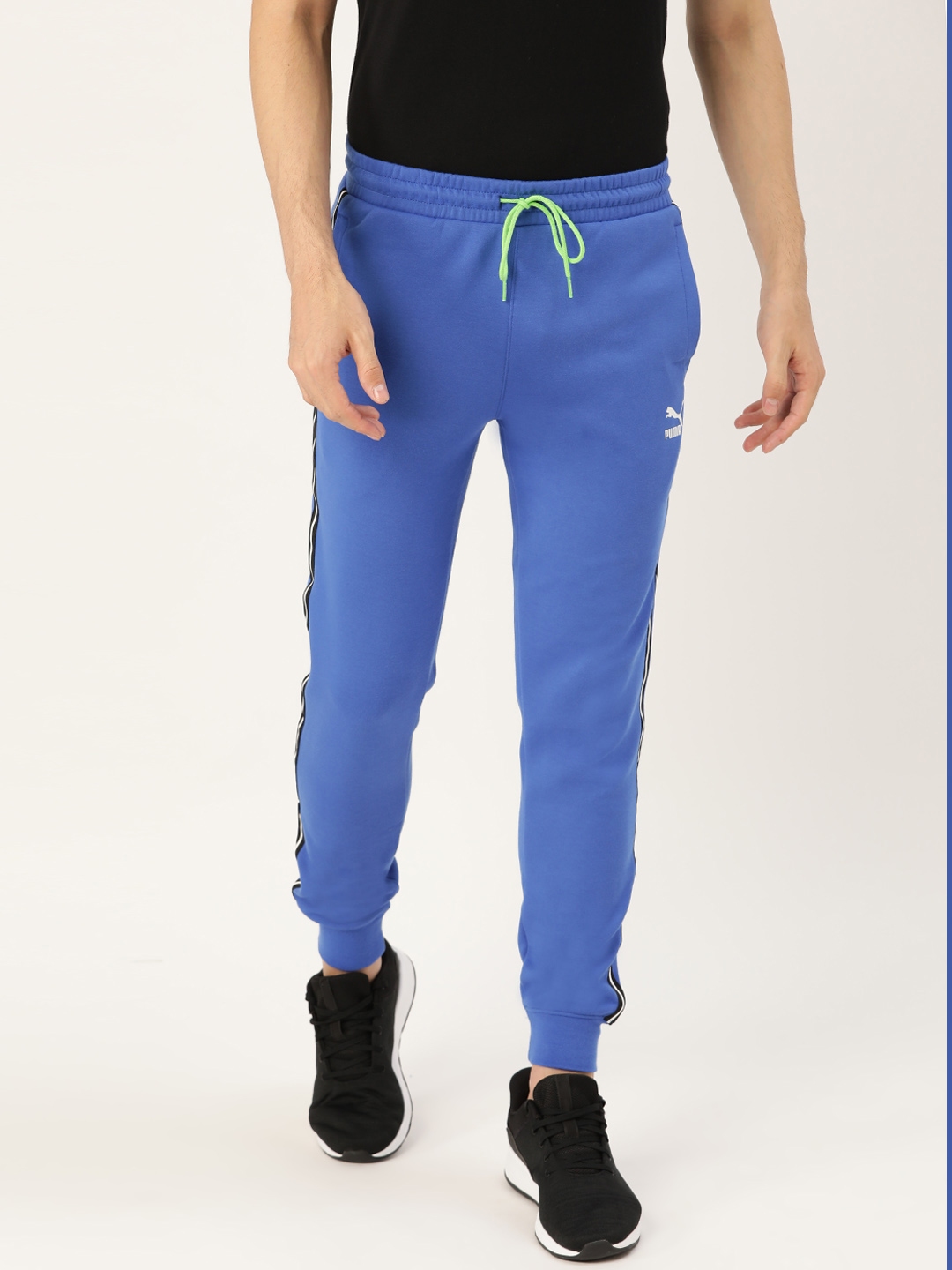 mens blue puma joggers
