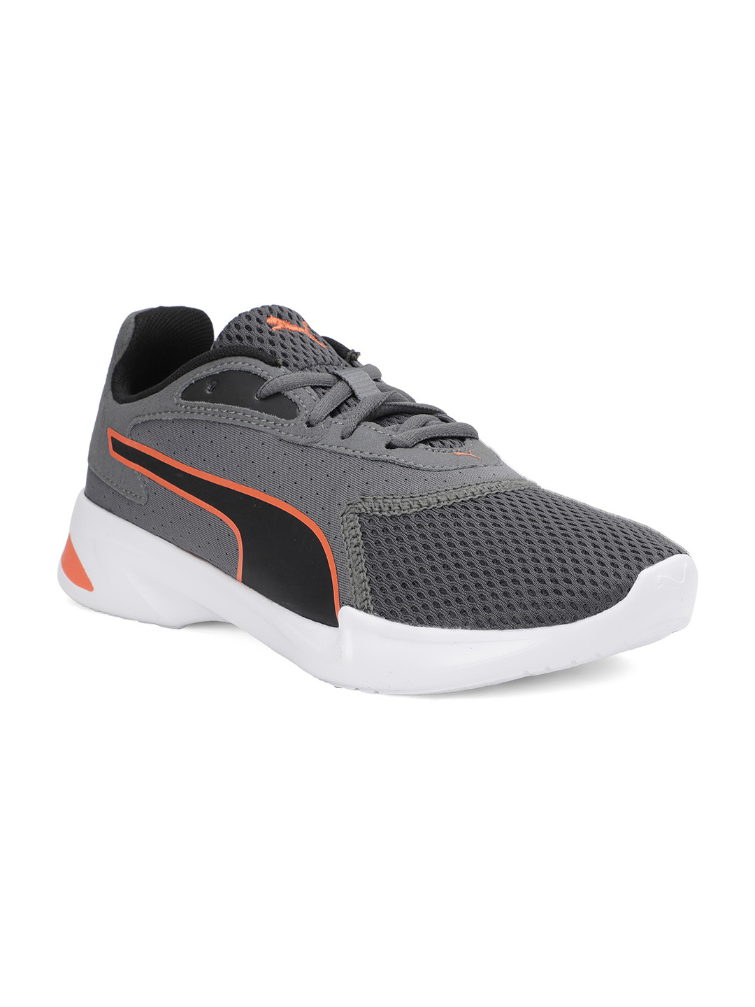 Buy Puma Boys Grey Jaro Youth Leather Sneakers - Casual Shoes for Boys ...