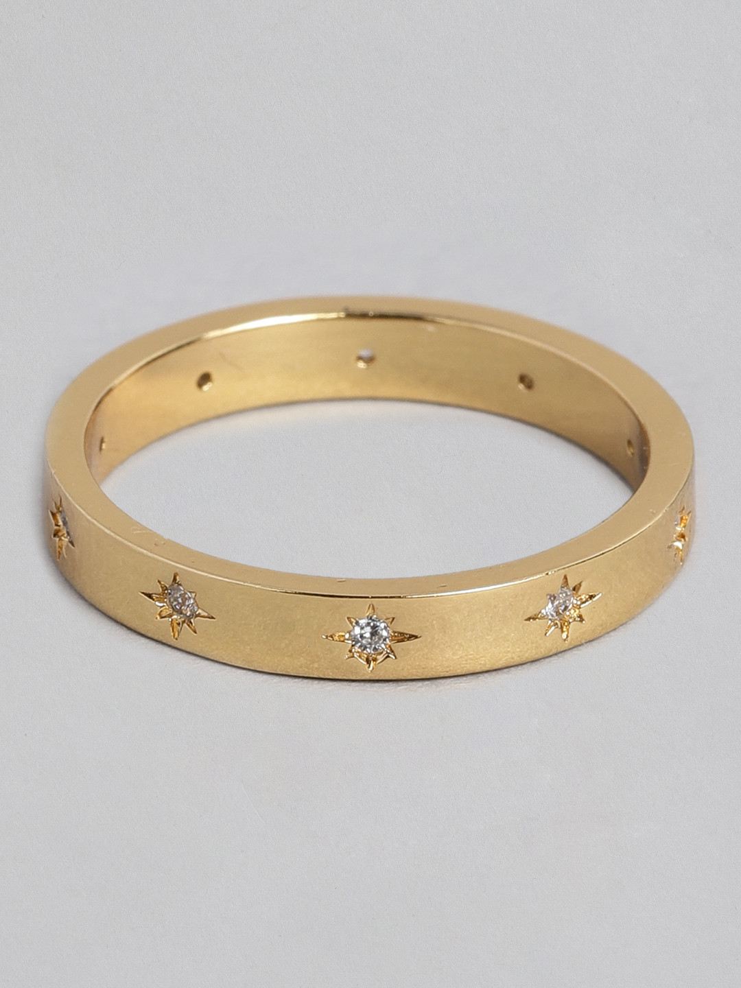 Buy Accessorize Gold Plated CZ Stone Studded Finger Ring Ring for Women 11465278 Myntra