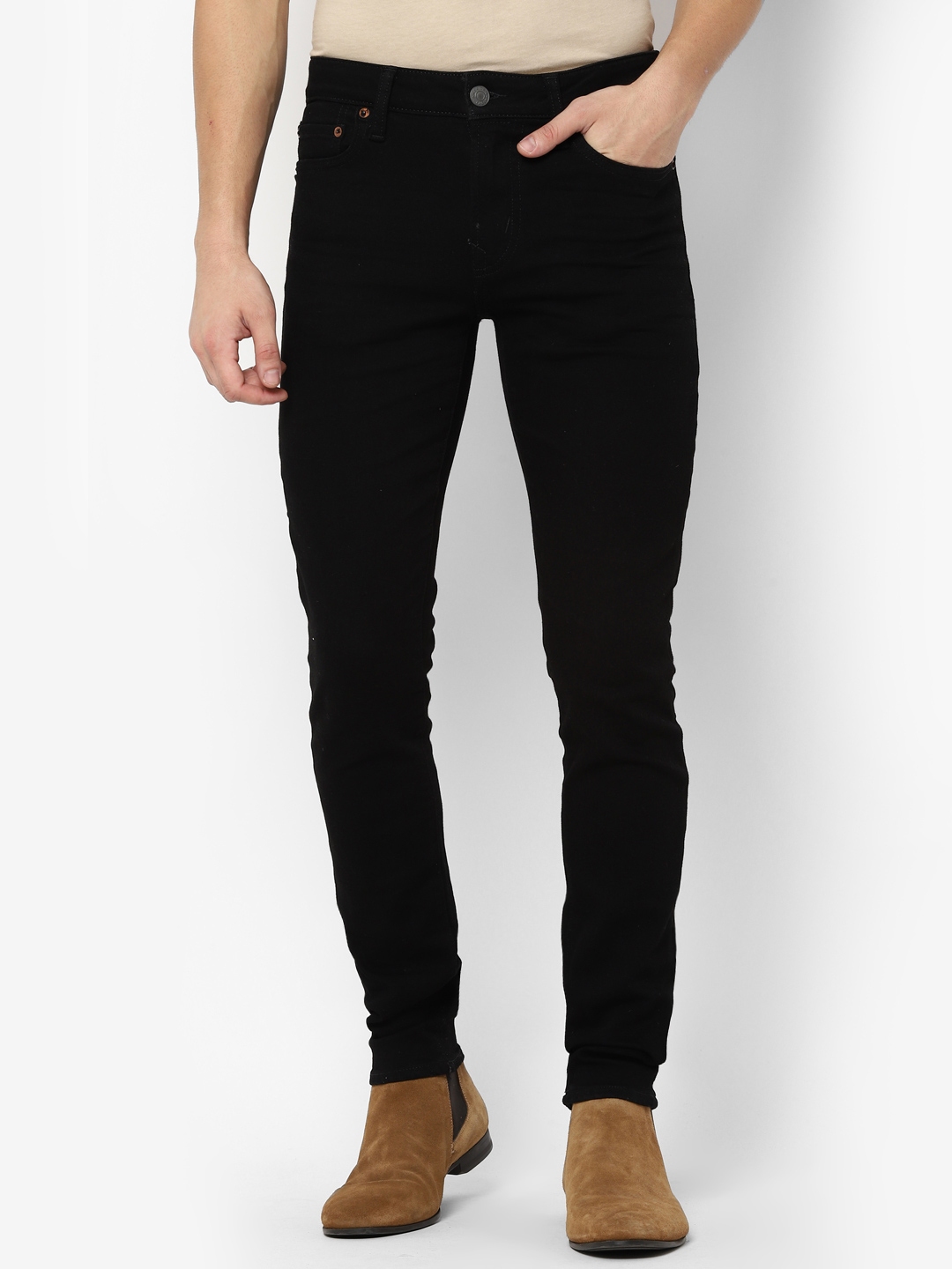 Buy AMERICAN EAGLE OUTFITTERS Men Black Stretchable Jeans - Jeans for ...