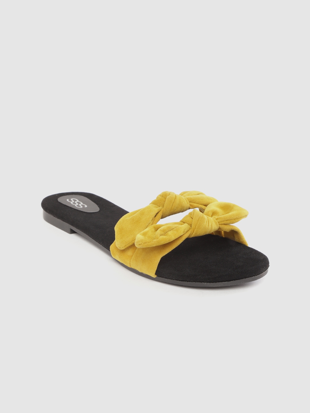 mustard pointed toe flats