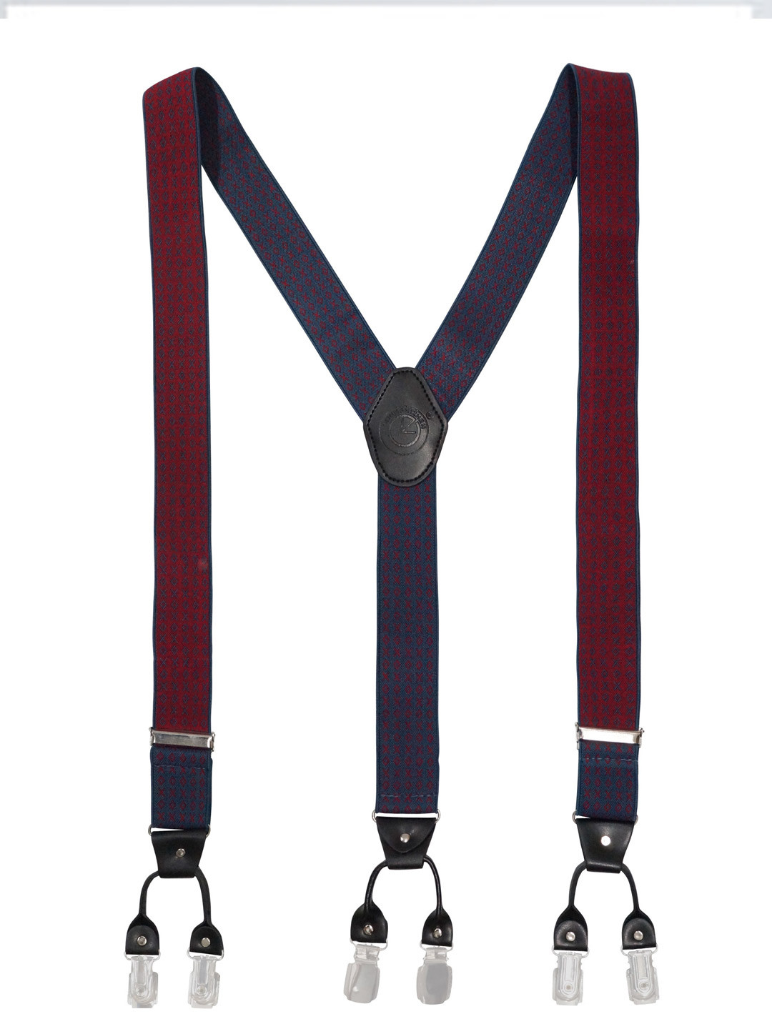 Buy The Tie Hub Men Blue & Maroon Suspenderss Suspenders for Men