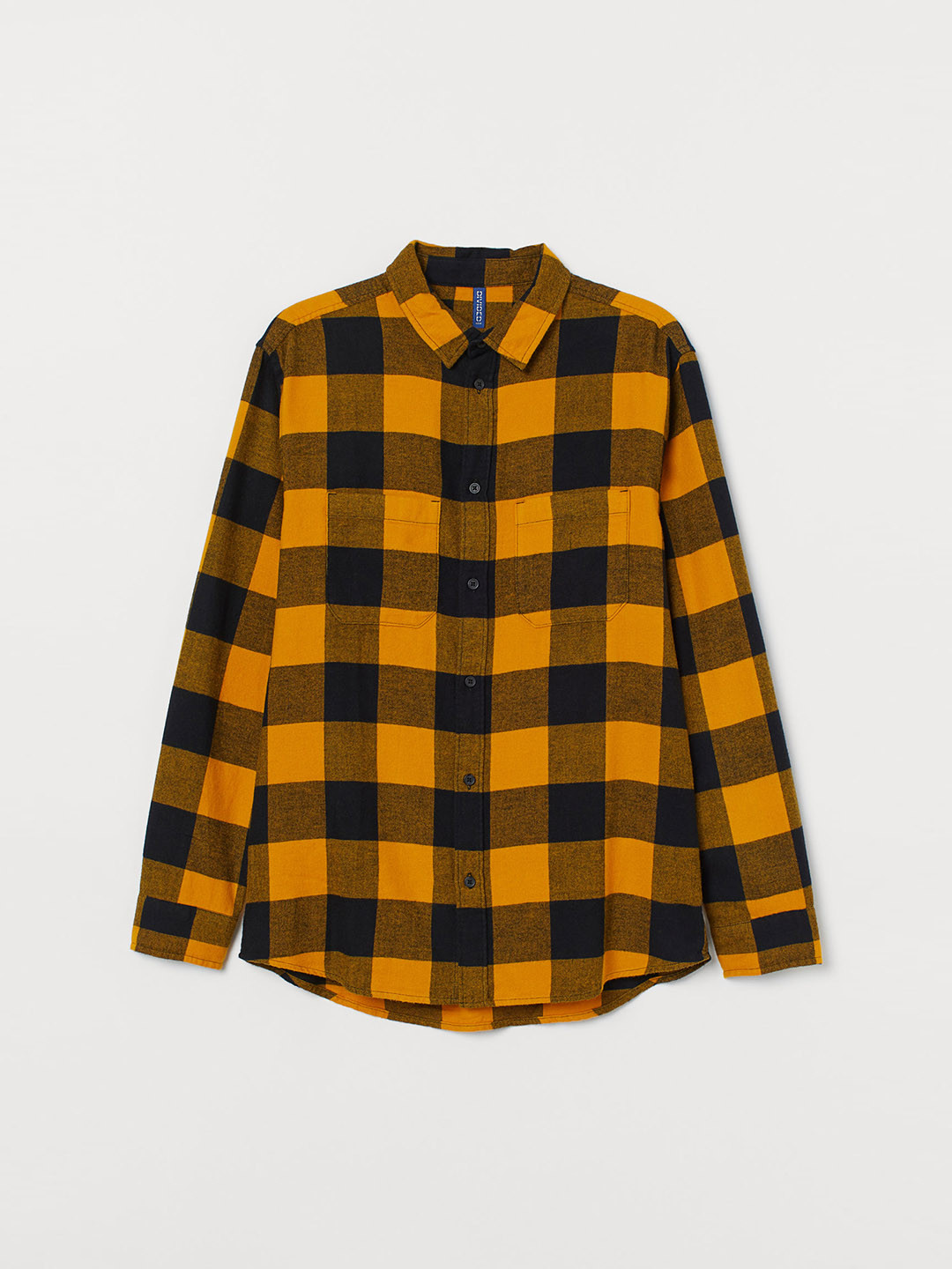 yellow black flannel shirt