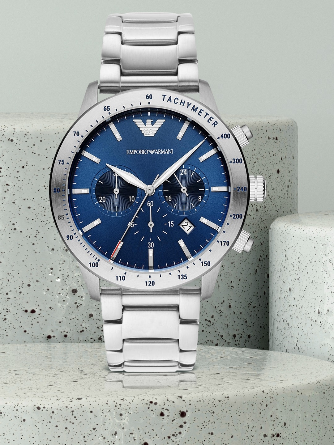 Buy Emporio Armani Men Blue Analogue Watch AR11306 - Watches for Men ...