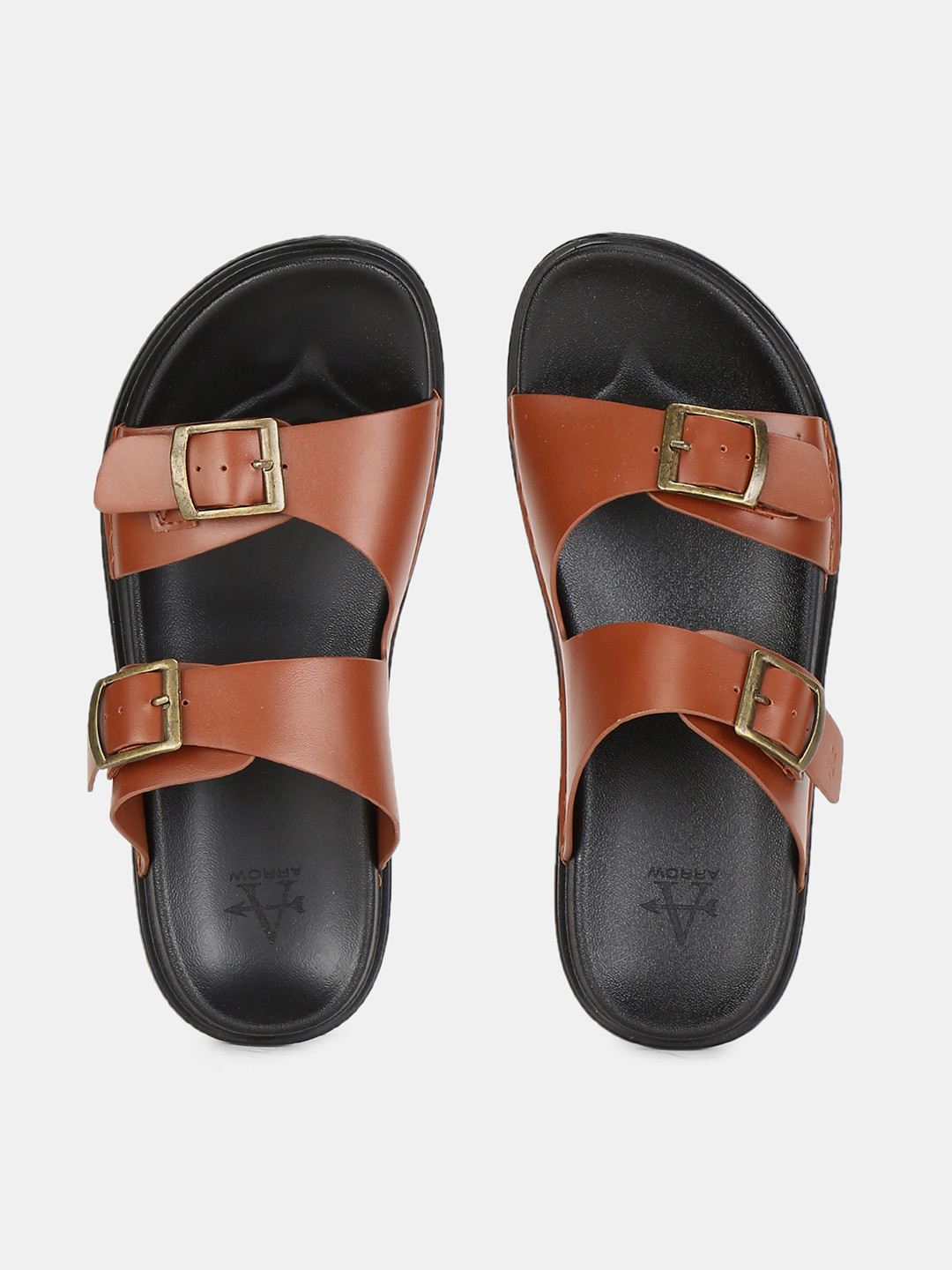 Buy Arrow Men Brown Sandals - Sandals for Men 11500500 | Myntra