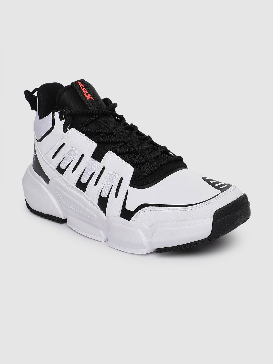 xtep white solid basketball shoes