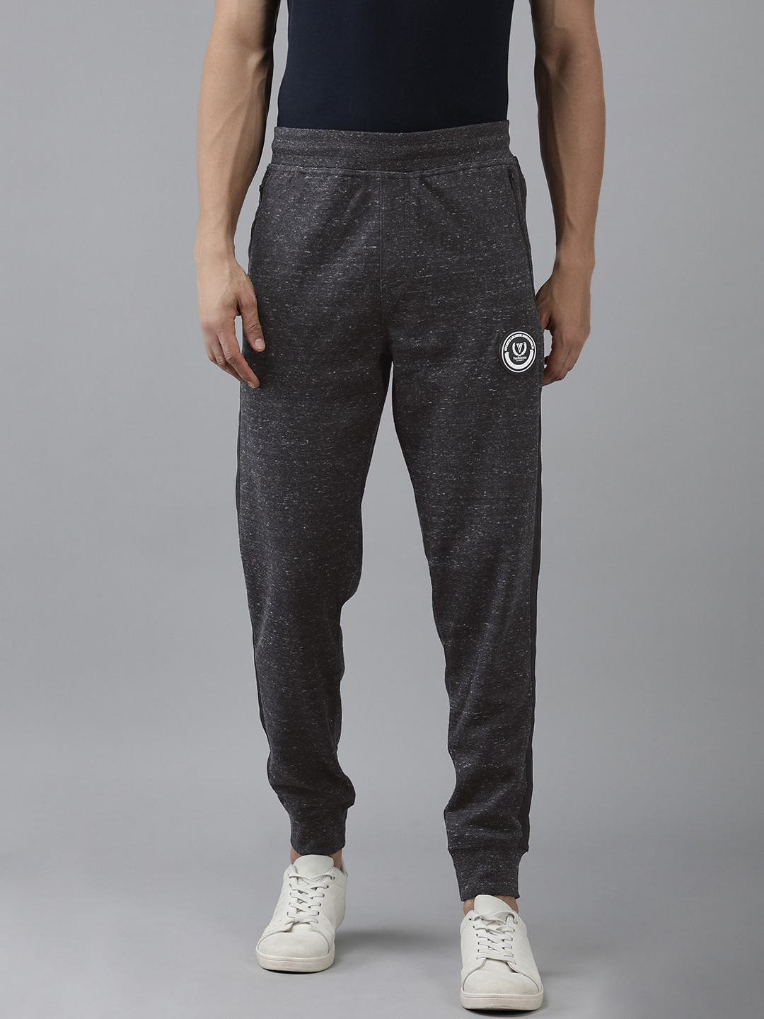 Buy Van Heusen Innerwear Men Solid Mid Rise Regular Fit Joggers - Track ...