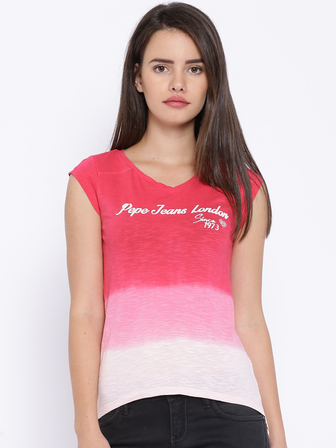 Pepe Jeans Rosa Cotton Women T-Shirt