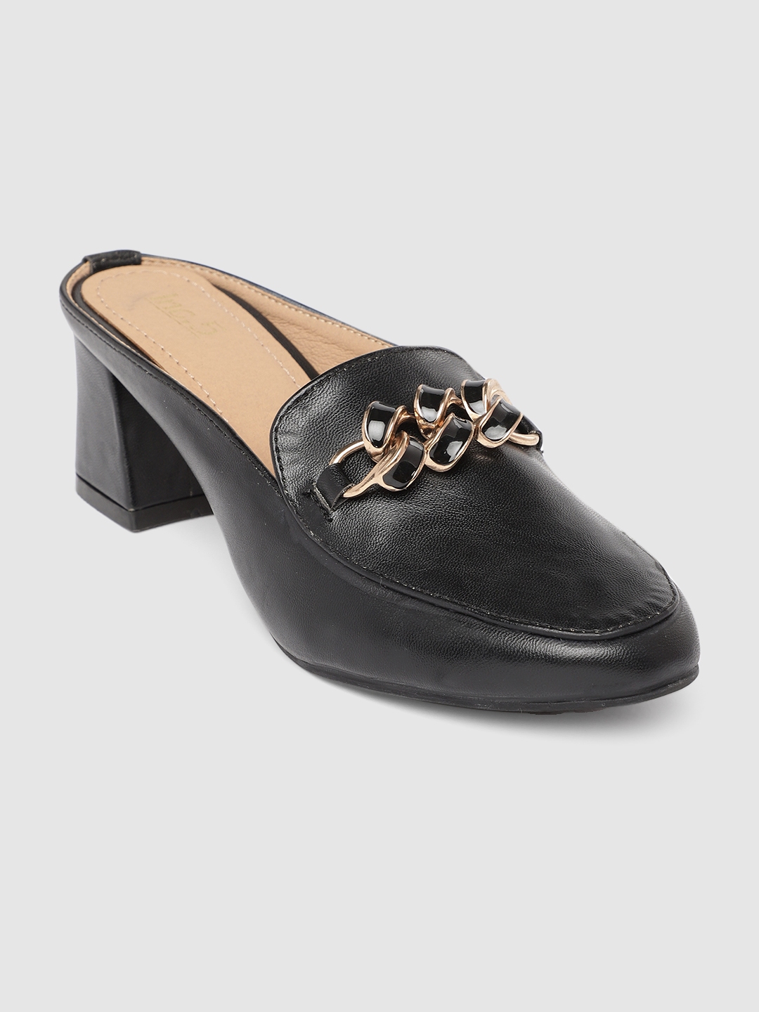 black high mules