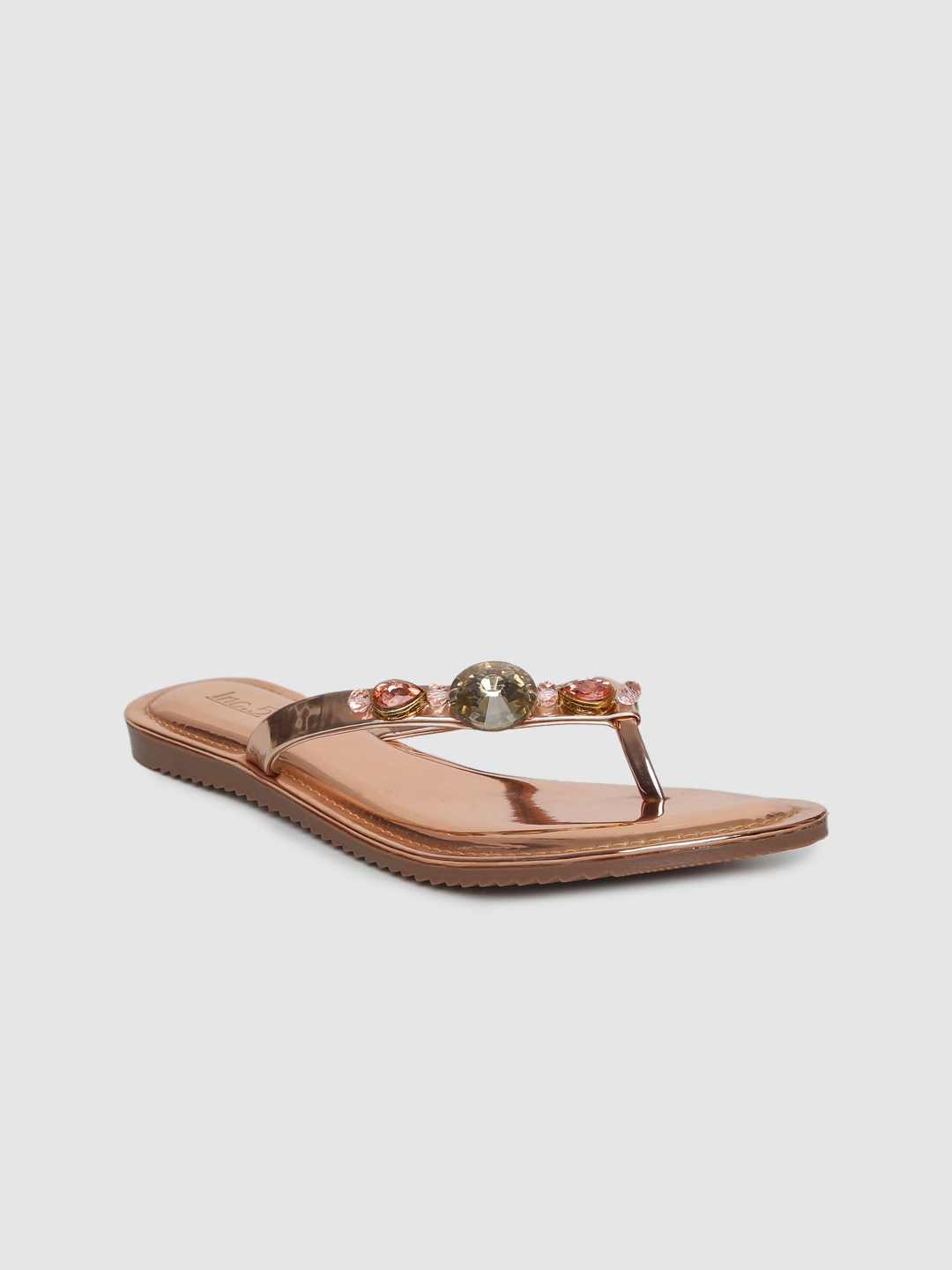 gold flats open toe