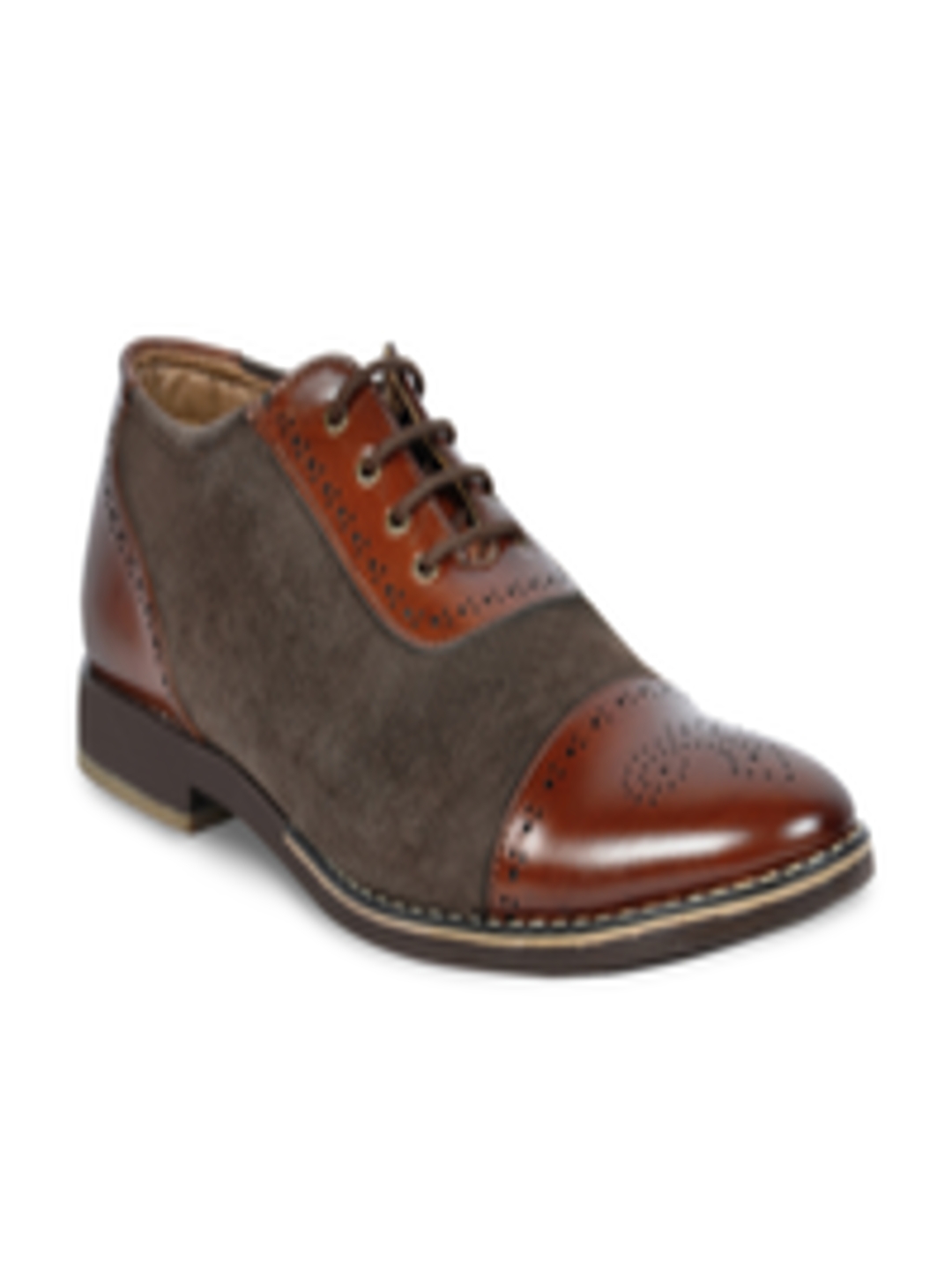 Buy FOOTLODGE Men Brown Seminformal Shoes - Formal Shoes for Men ...