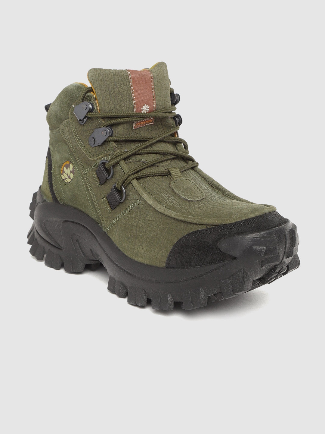 woodland olive green hiking shoes