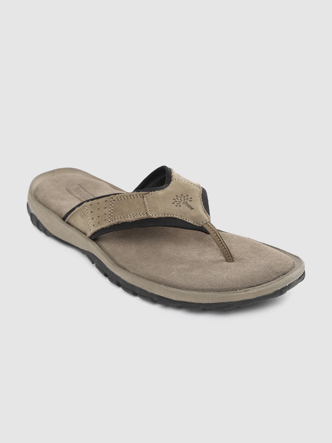 Buy Woodland Men Khaki Nubuck Comfort Sandals - Sandals for Men 11561424 | Myntra