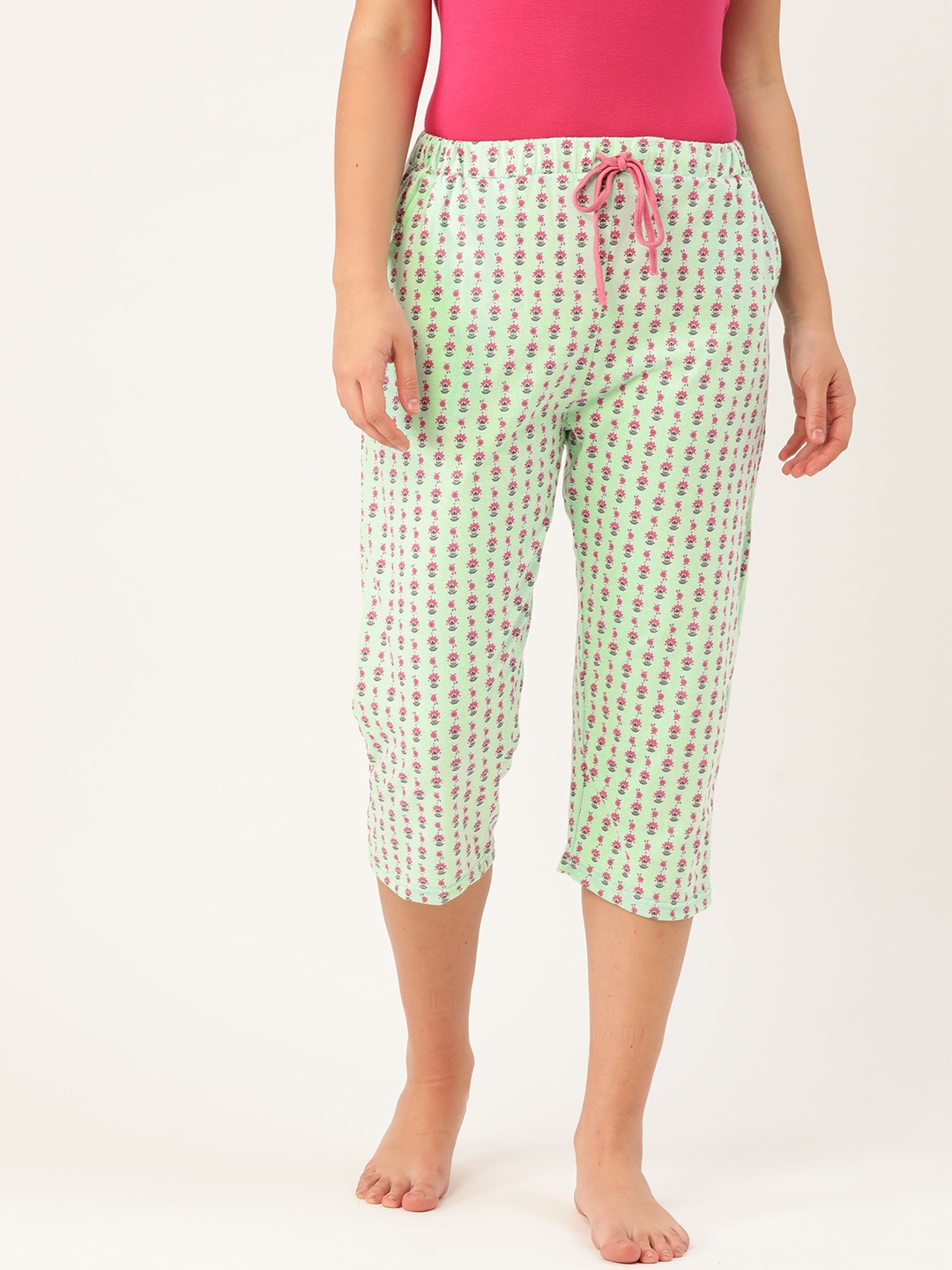 pink and green pants
