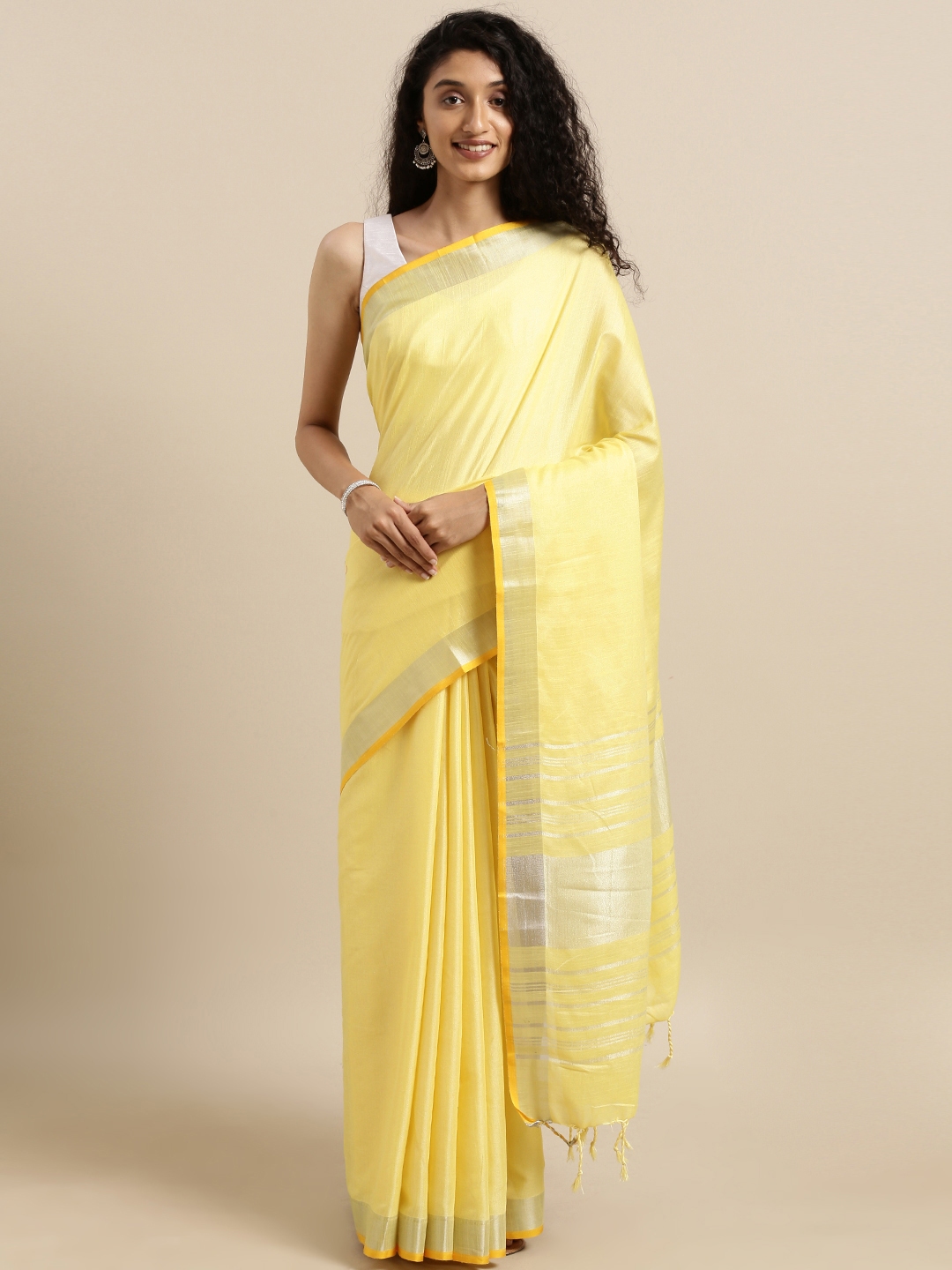 vastranand linen saree