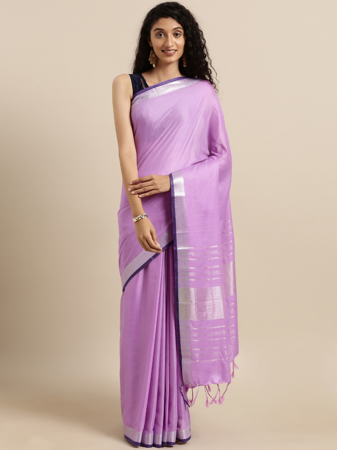 vastranand linen saree