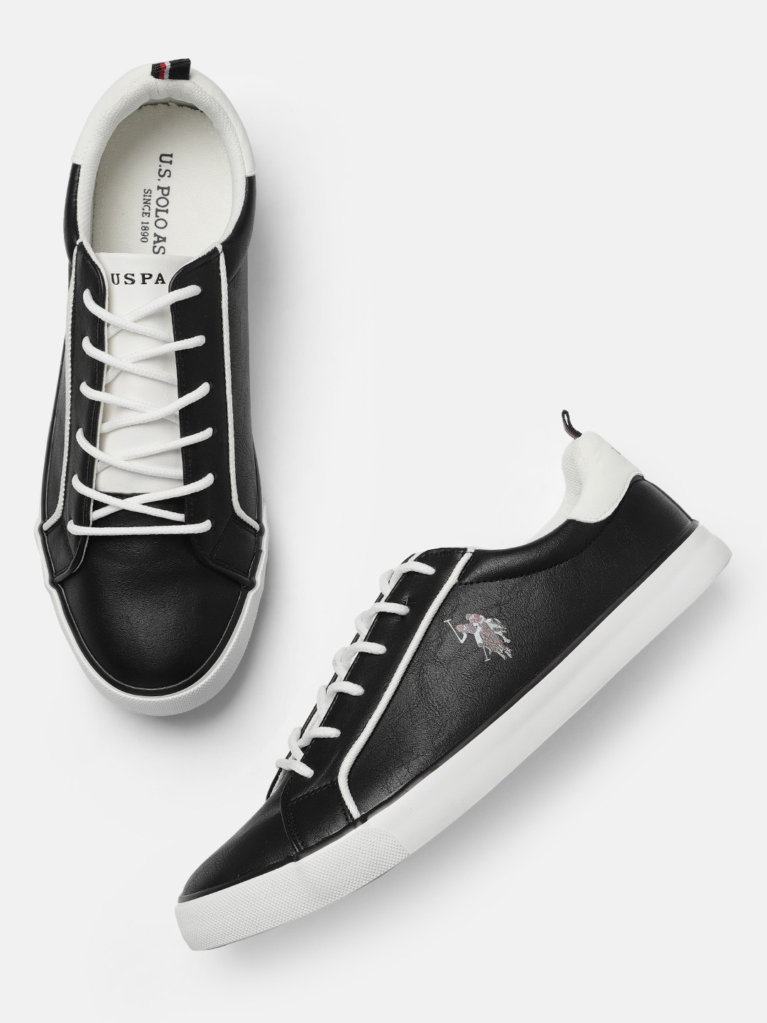 black polo canvas shoes