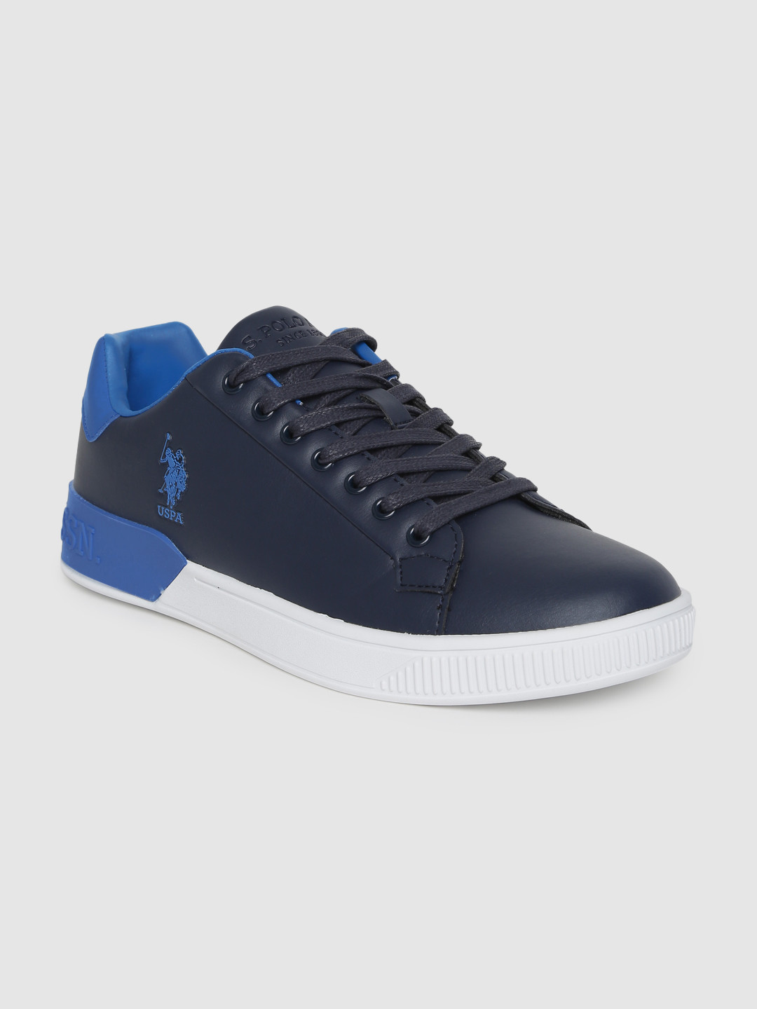U.S. POLO ASSN. Blue Polyester Men's Sneaker