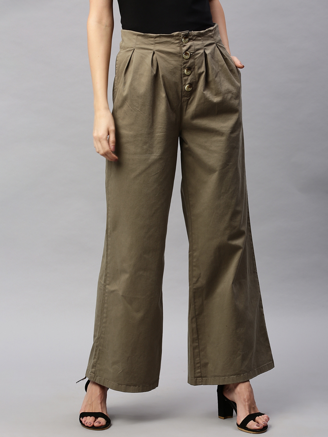 olive trousers women