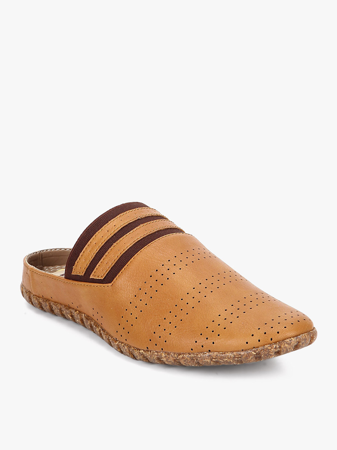 Buy El Paso Men Perforated Tan Clogs Casual Shoes for Men 11589352
