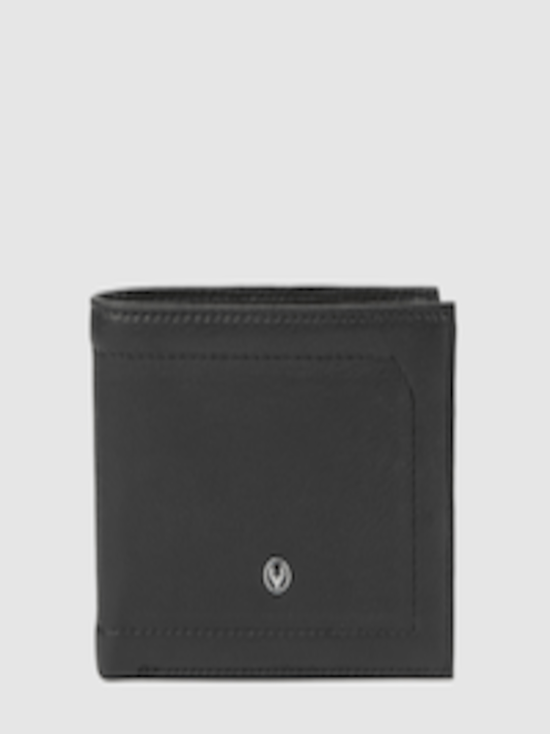 Buy Allen Solly Men Black Solid Two Fold Leather Wallet - Wallets for ...