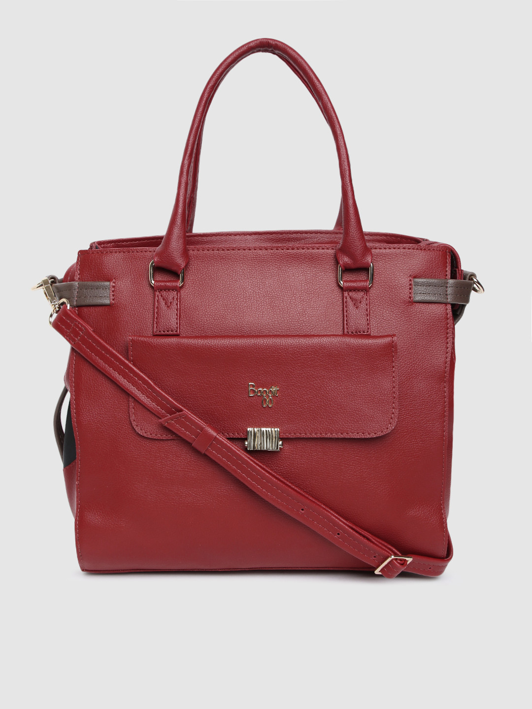 Buy Baggit Red Solid Handheld Bag Handbags for Women 11615928 Myntra