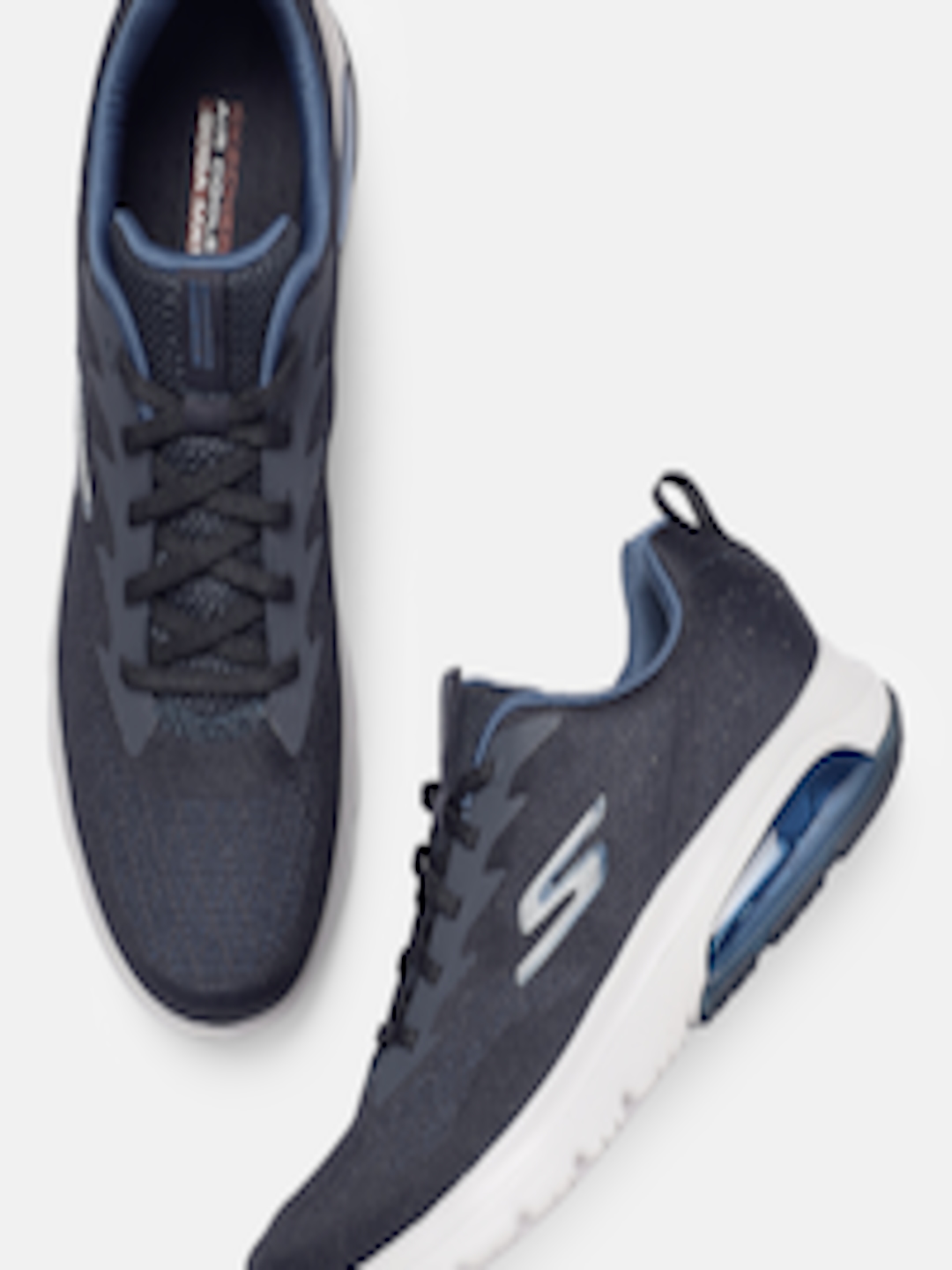 Buy Skechers Men Navy Blue GO WALK AIR Walking Shoes - Sports Shoes for ...