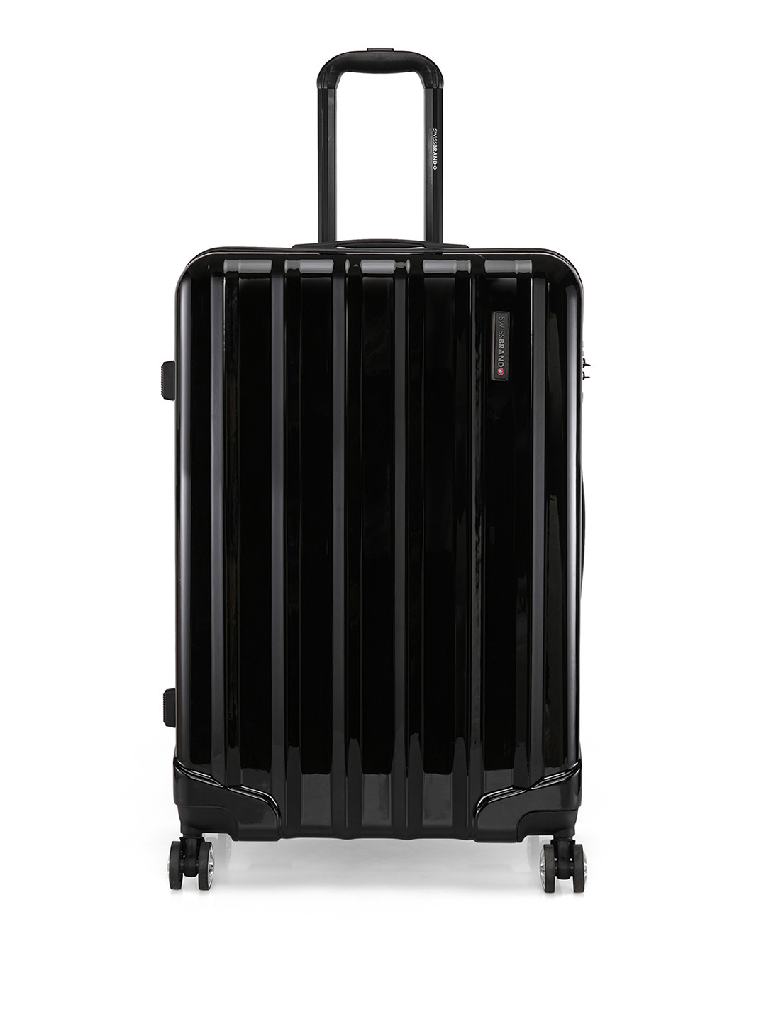 Swiss Traveller Brushed Black Luggage Set Hard Shell Trolley Bags main image 1