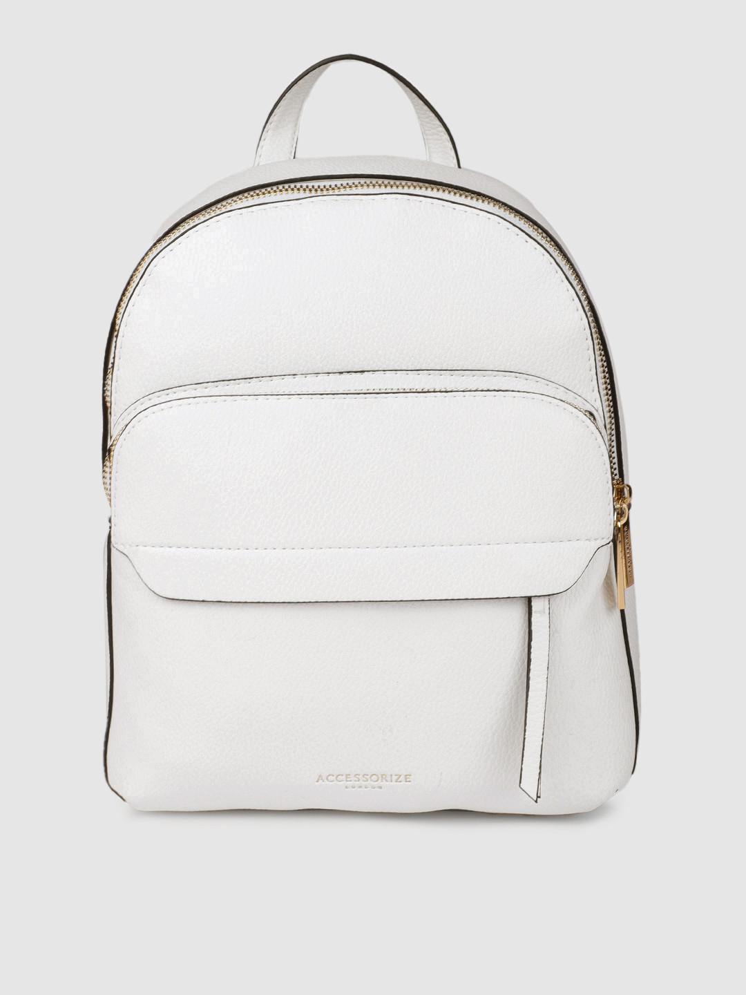 Buy Accessorize Women White Solid Henrietta Backpack Backpacks for