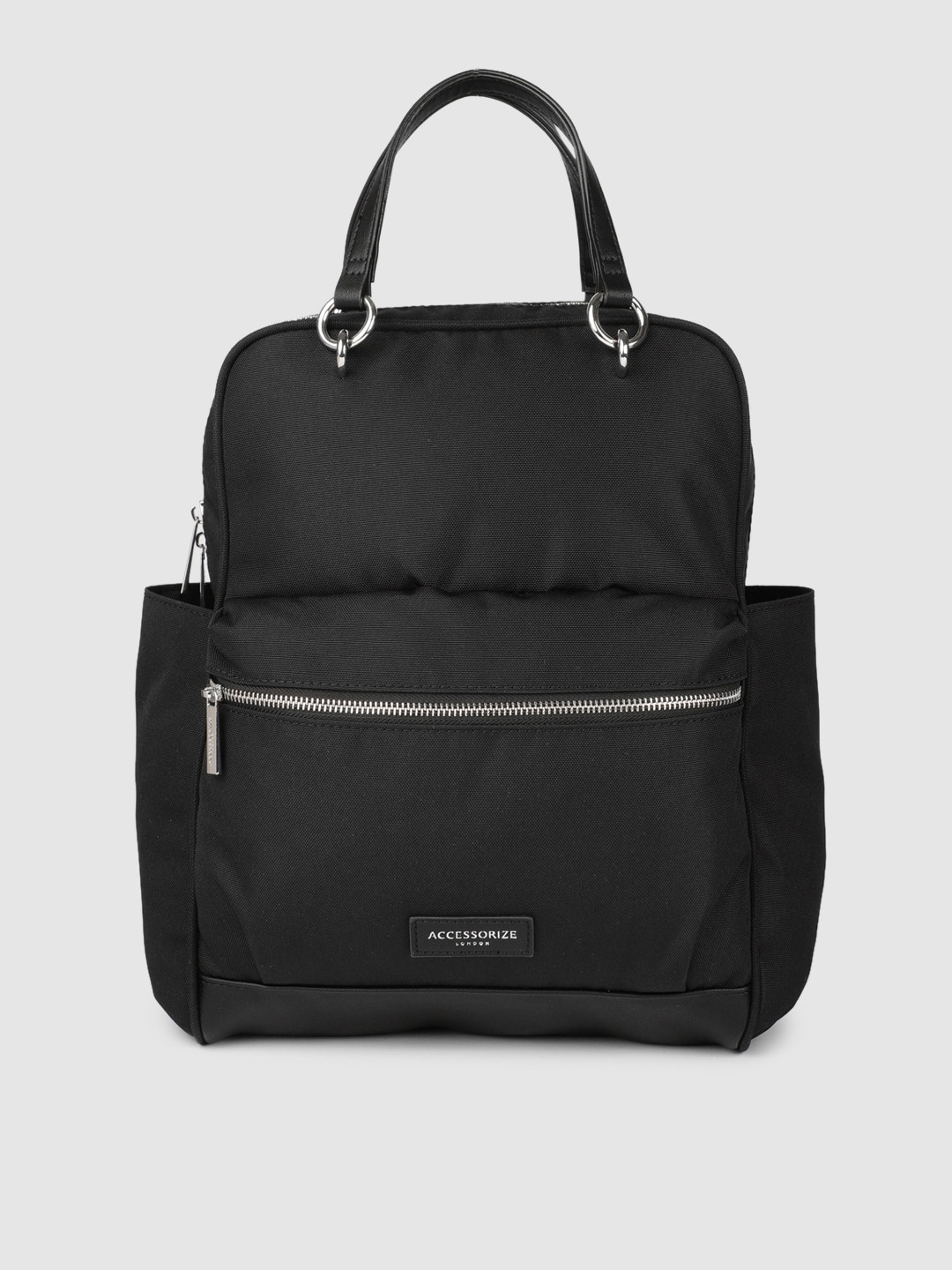 Buy Accessorize Women Black Solid Backpack - Backpacks for Women