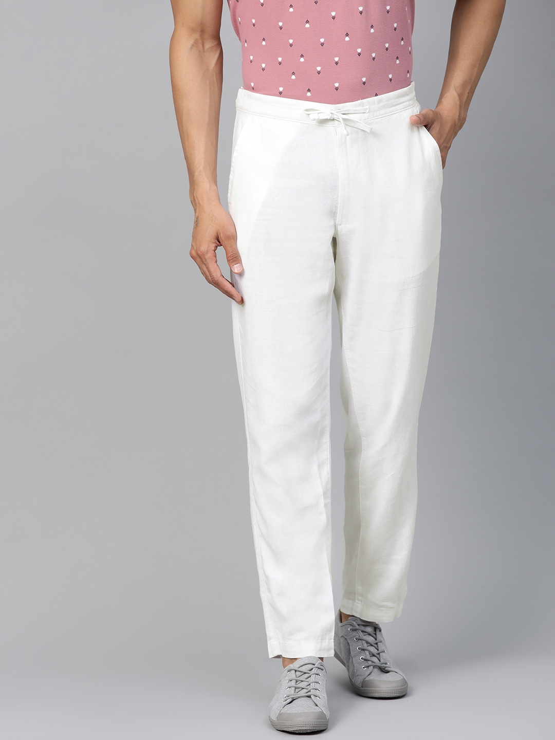 mens white trousers