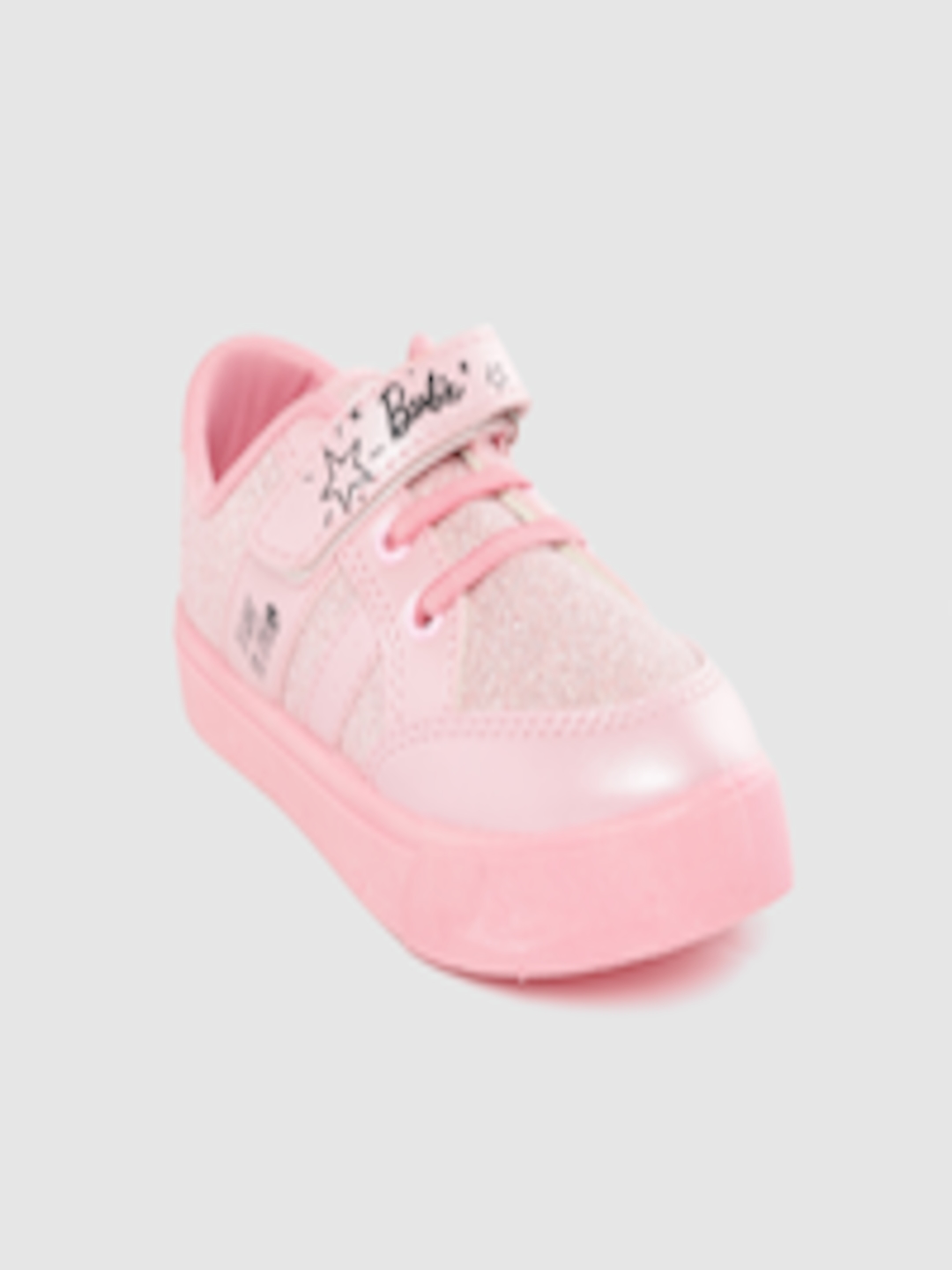 Buy Toothless Girls Pink Shimmer Barbie Sneakers - Casual Shoes for ...