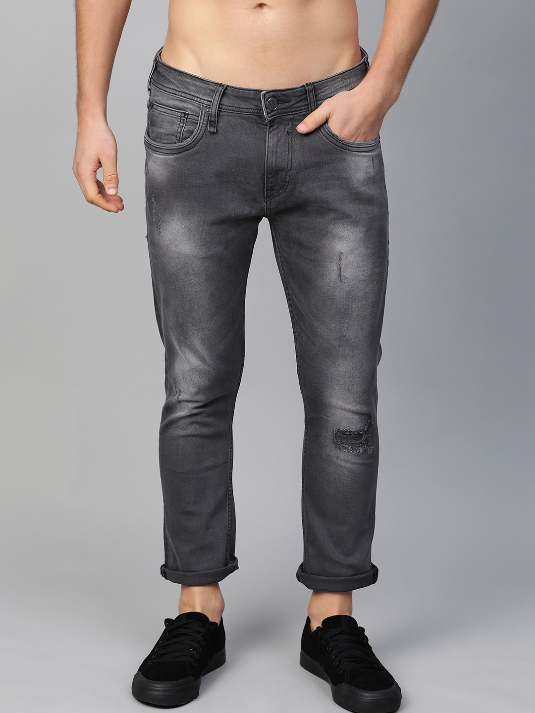 charcoal ripped jeans