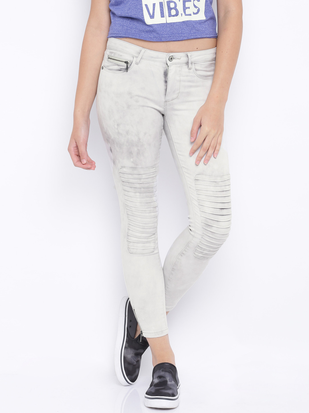 Buy ONLY Light Grey Jeans Jeans for Women 1164477 Myntra