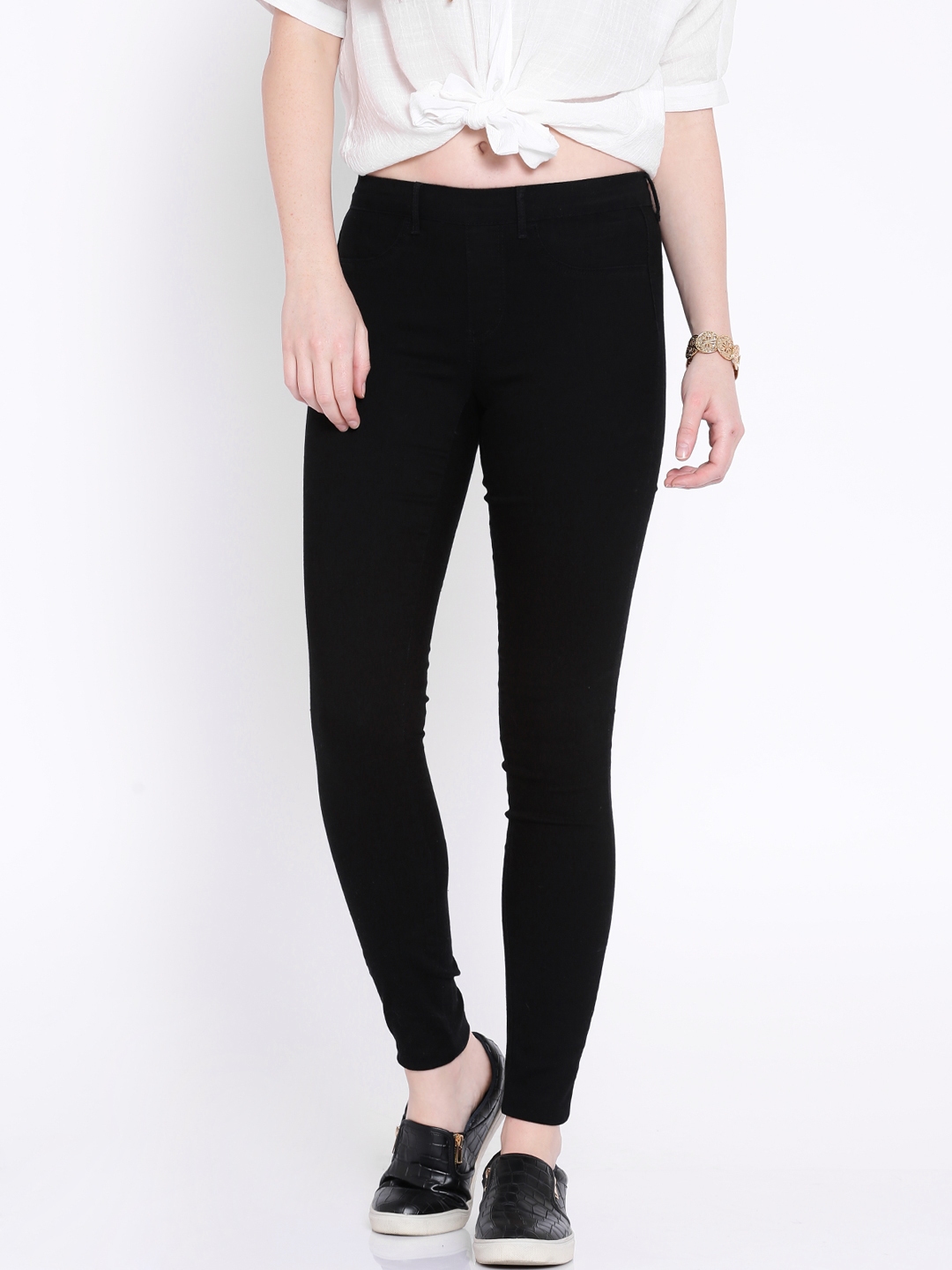 Buy ONLY Black Jeggings - Jeggings for Women 1164491 | Myntra